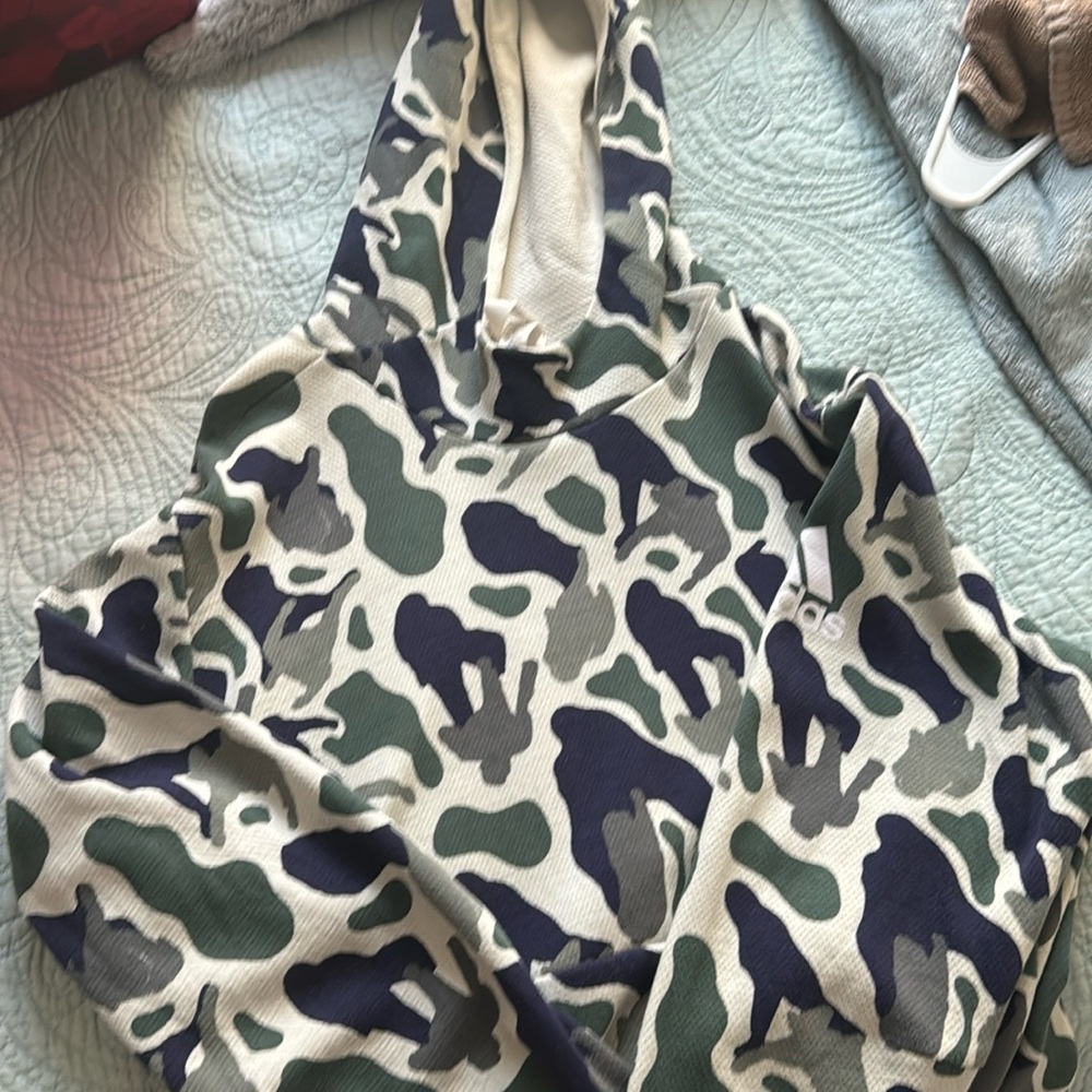 Used! Adidas NERD (Pharrell) Camo Hoodie Size Large